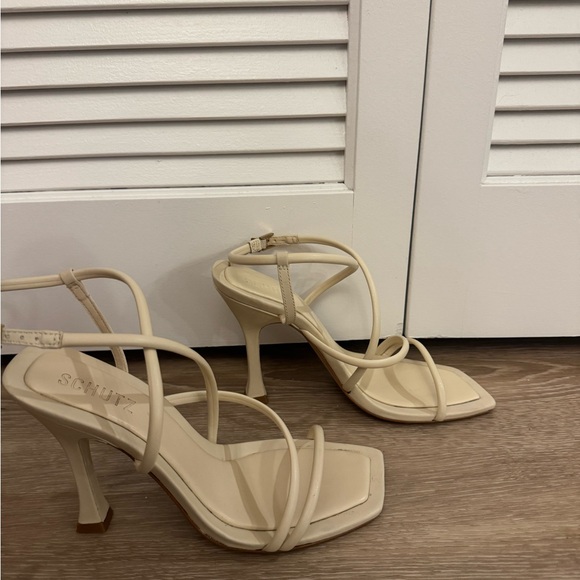 SCHUTZ Ivory Lovi Strappy Sandals - Picture 5 of 8